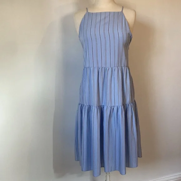 & Other Stories Blue Stripe Dress - Picture 3 of 12